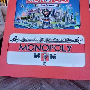 Monopoly Here & Now Board Game - Red and White